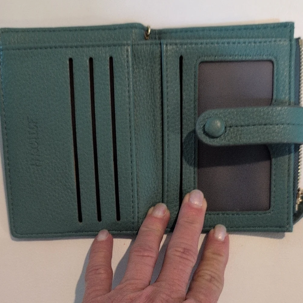 Teal Key & Card Holder with Tassel Nwot - Picture 3 of 8